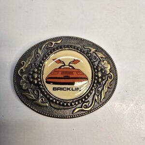 Vintage-Style Belt Buckle featuring the Bricklin SV-1 Sports Car